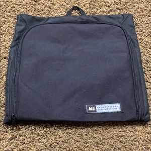 REI black travel bag